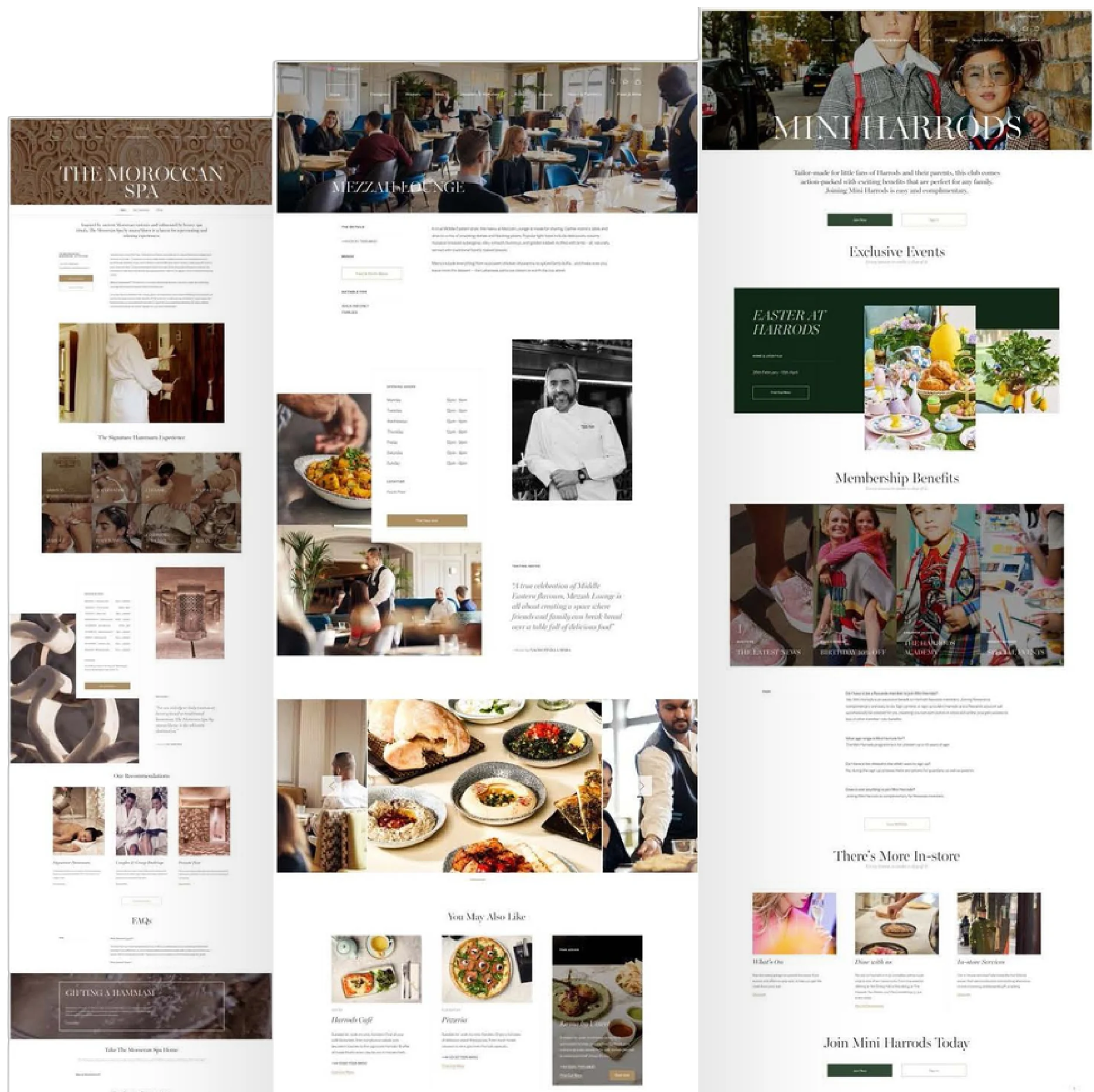 Harrods web pages built in the Farfetch CMS
